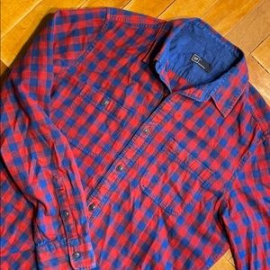 Gap Flannel men’s M Blue and red